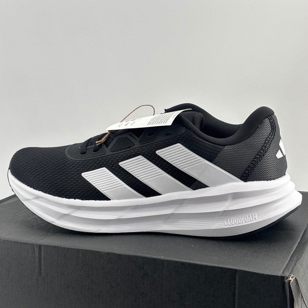 Adidas Galaxy 7 Running Shoes Womens 10 Black White ID8765 New Sneakers Athletic